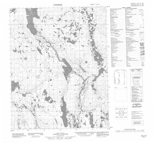 No Title Topographic Paper Map 056J12 at 1:50,000 scale