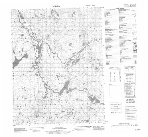 No Title Topographic Paper Map 056J14 at 1:50,000 scale