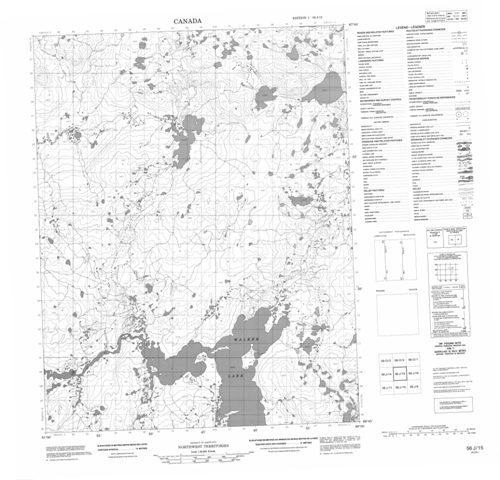 No Title Topographic Paper Map 056J15 at 1:50,000 scale