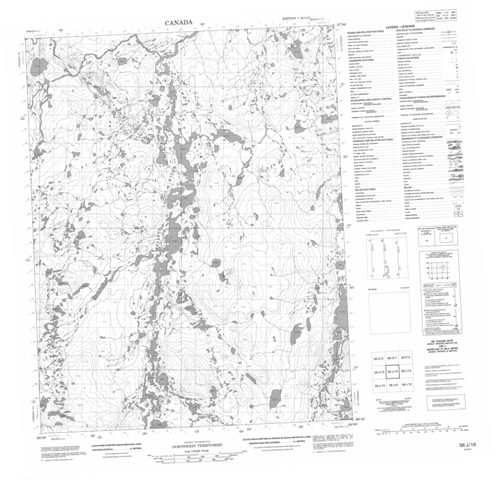 No Title Topographic Paper Map 056J16 at 1:50,000 scale