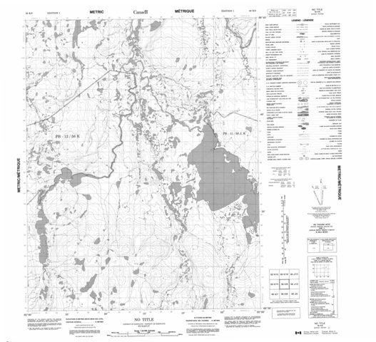 No Title Topographic Paper Map 056K09 at 1:50,000 scale