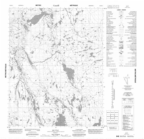 No Title Topographic Paper Map 056K11 at 1:50,000 scale