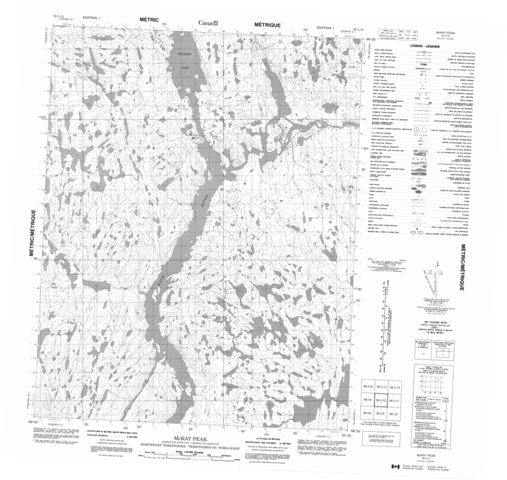 Mckay Peak Topographic Paper Map 056L12 at 1:50,000 scale