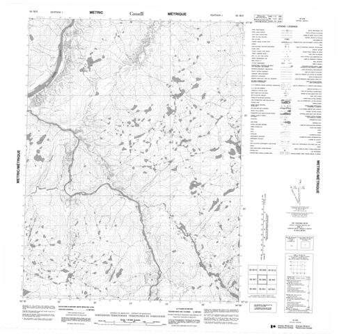 No Title Topographic Paper Map 056M08 at 1:50,000 scale
