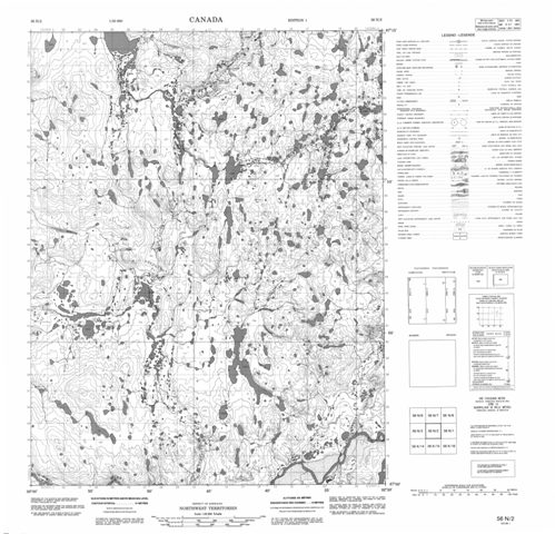 No Title Topographic Paper Map 056N02 at 1:50,000 scale