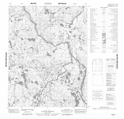 No Title Topographic Paper Map 056N03 at 1:50,000 scale