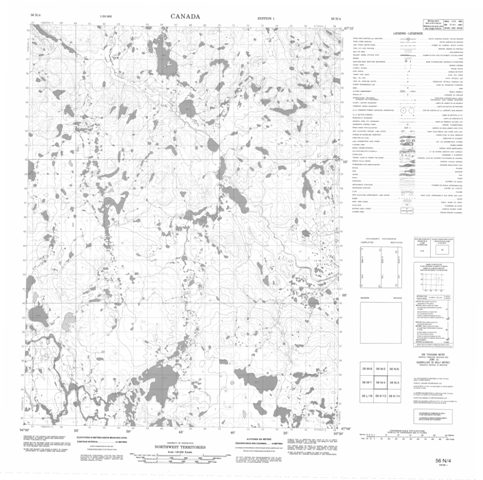 No Title Topographic Paper Map 056N04 at 1:50,000 scale