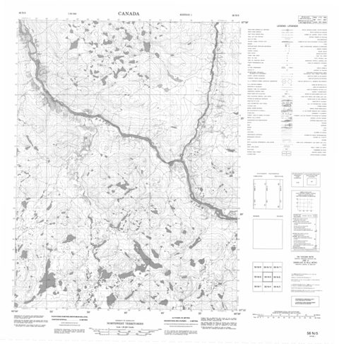 No Title Topographic Paper Map 056N05 at 1:50,000 scale