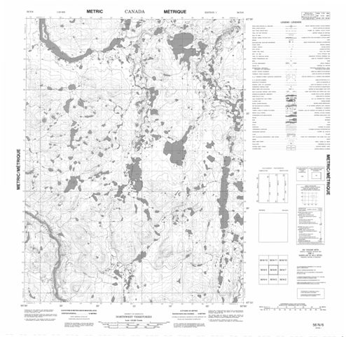 No Title Topographic Paper Map 056N06 at 1:50,000 scale