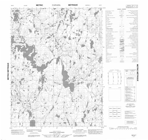 No Title Topographic Paper Map 056N07 at 1:50,000 scale