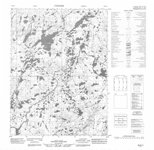 No Title Topographic Paper Map 056N11 at 1:50,000 scale