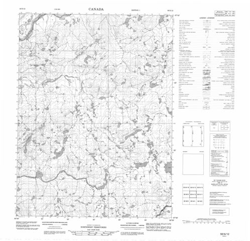 No Title Topographic Paper Map 056N12 at 1:50,000 scale