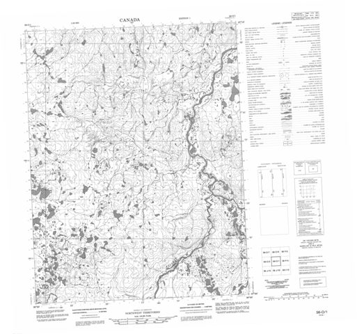 No Title Topographic Paper Map 056O01 at 1:50,000 scale