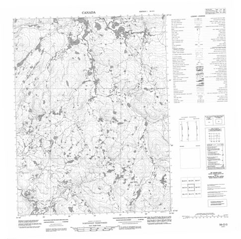 No Title Topographic Paper Map 056O03 at 1:50,000 scale