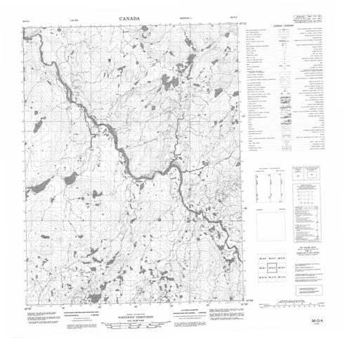 No Title Topographic Paper Map 056O04 at 1:50,000 scale