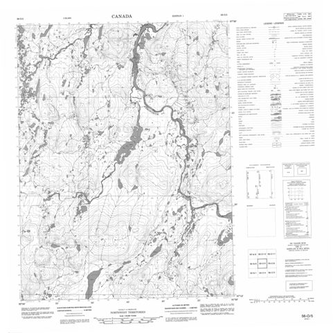 No Title Topographic Paper Map 056O05 at 1:50,000 scale