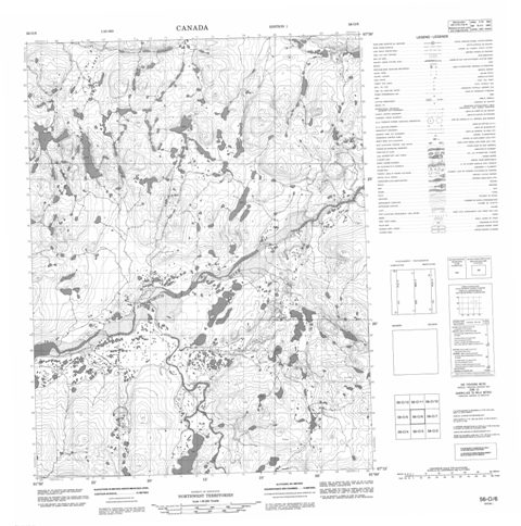No Title Topographic Paper Map 056O06 at 1:50,000 scale