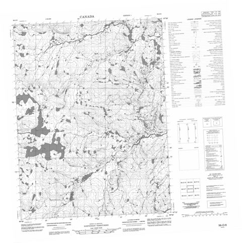 No Title Topographic Paper Map 056O08 at 1:50,000 scale