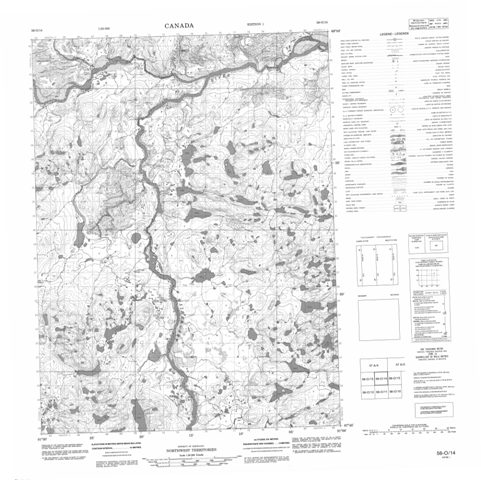 No Title Topographic Paper Map 056O14 at 1:50,000 scale
