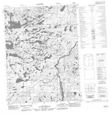 No Title Topographic Paper Map 056O16 at 1:50,000 scale