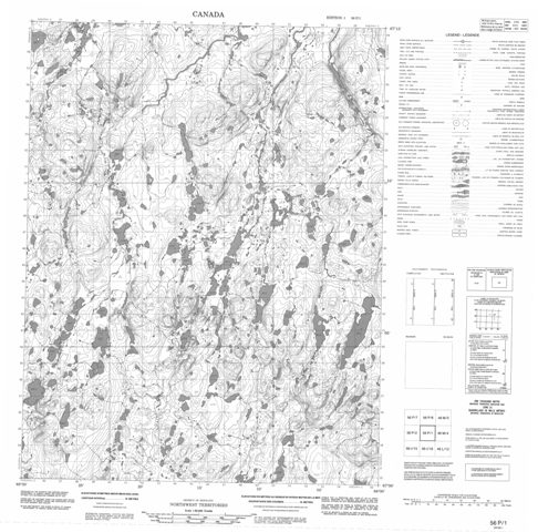 No Title Topographic Paper Map 056P01 at 1:50,000 scale