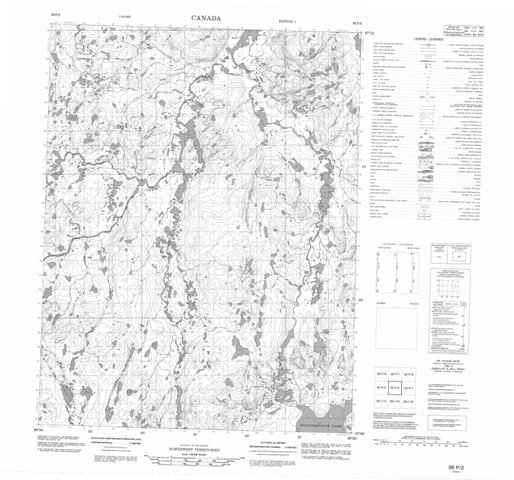 No Title Topographic Paper Map 056P02 at 1:50,000 scale