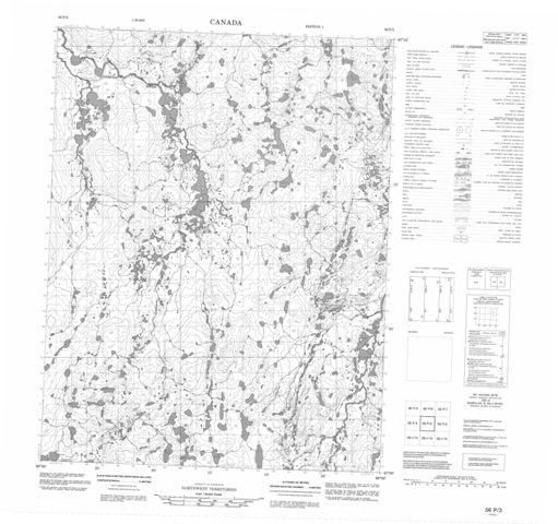 No Title Topographic Paper Map 056P03 at 1:50,000 scale