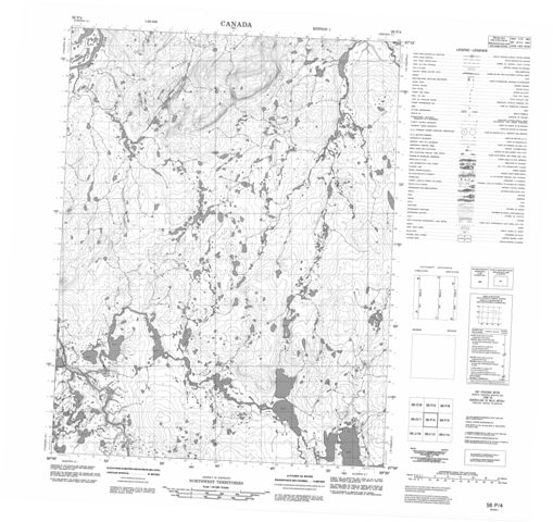 No Title Topographic Paper Map 056P04 at 1:50,000 scale