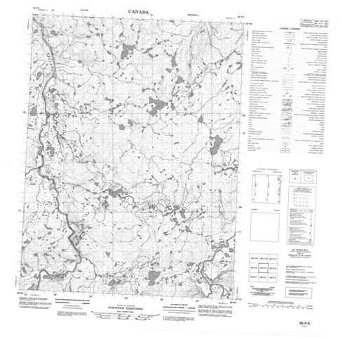 No Title Topographic Paper Map 056P05 at 1:50,000 scale