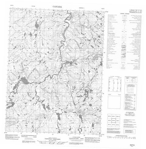 No Title Topographic Paper Map 056P06 at 1:50,000 scale