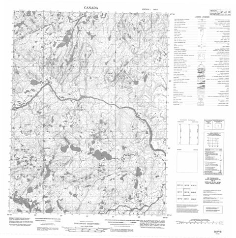 No Title Topographic Paper Map 056P08 at 1:50,000 scale