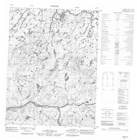 No Title Topographic Paper Map 056P11 at 1:50,000 scale