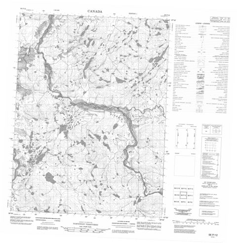 No Title Topographic Paper Map 056P12 at 1:50,000 scale