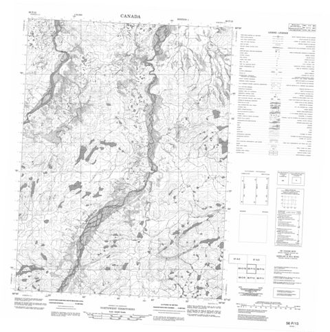 No Title Topographic Paper Map 056P13 at 1:50,000 scale