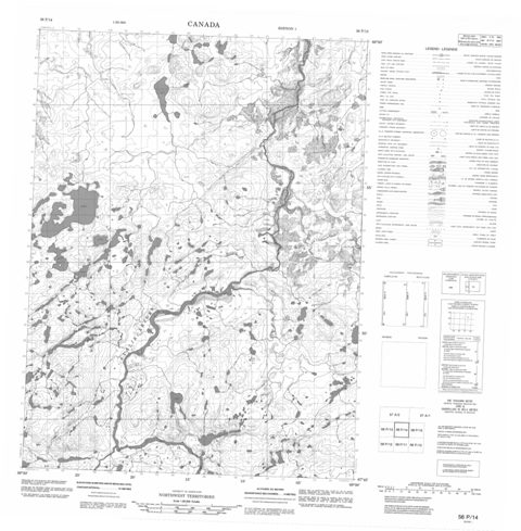 No Title Topographic Paper Map 056P14 at 1:50,000 scale