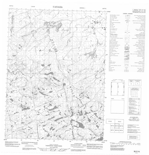No Title Topographic Paper Map 056P15 at 1:50,000 scale