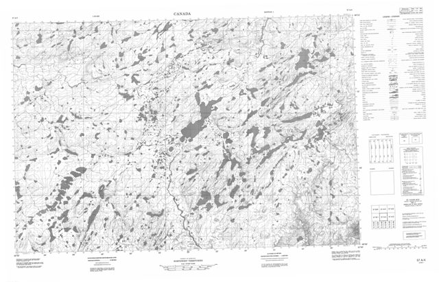 No Title Topographic Paper Map 057A04 at 1:50,000 scale
