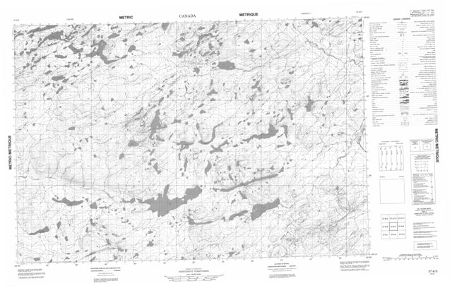 No Title Topographic Paper Map 057A05 at 1:50,000 scale