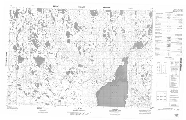 Keith Bay Topographic Paper Map 057A08 at 1:50,000 scale