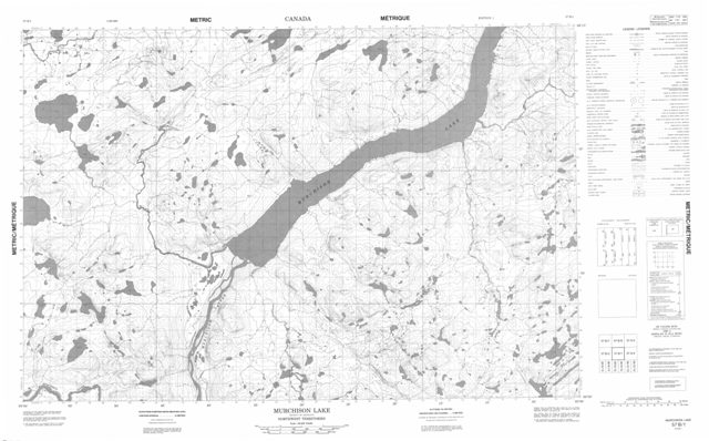 Murchison Lake Topographic Paper Map 057B01 at 1:50,000 scale