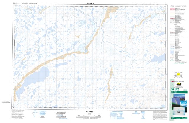 No Title Topographic Paper Map 057B02 at 1:50,000 scale