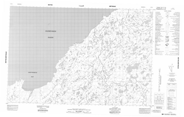 No Title Topographic Paper Map 057B03 at 1:50,000 scale