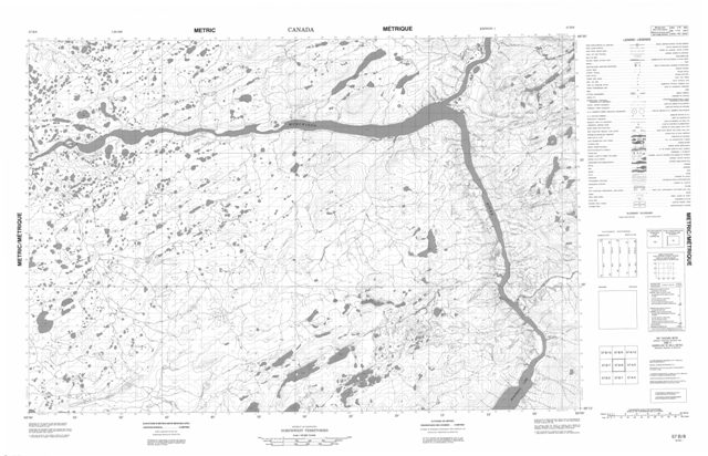 No Title Topographic Paper Map 057B08 at 1:50,000 scale