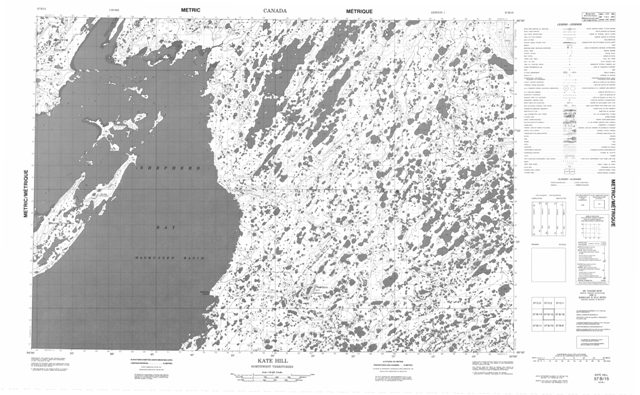 Kate Hill Topographic Paper Map 057B15 at 1:50,000 scale