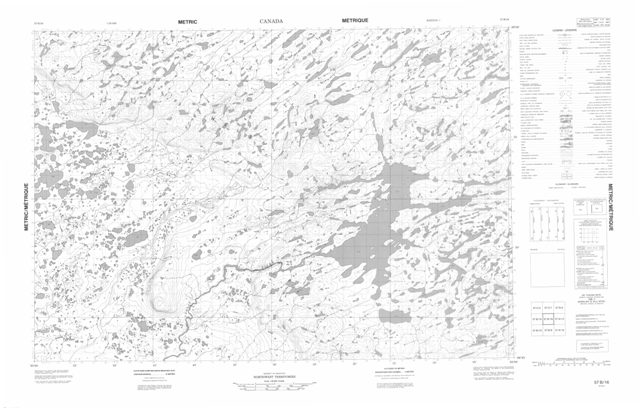 No Title Topographic Paper Map 057B16 at 1:50,000 scale