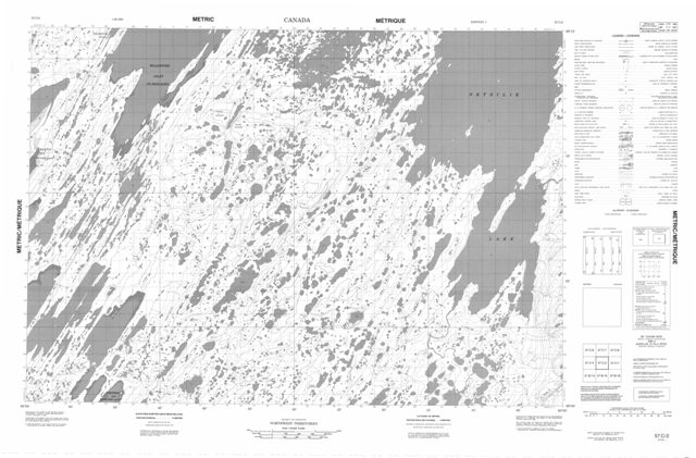 No Title Topographic Paper Map 057C02 at 1:50,000 scale