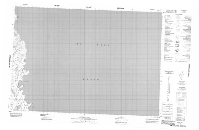 Latrobe Bay Topographic Paper Map 057C04 at 1:50,000 scale