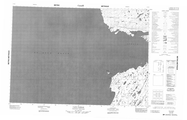 Cape Farrar Topographic Paper Map 057C06 at 1:50,000 scale