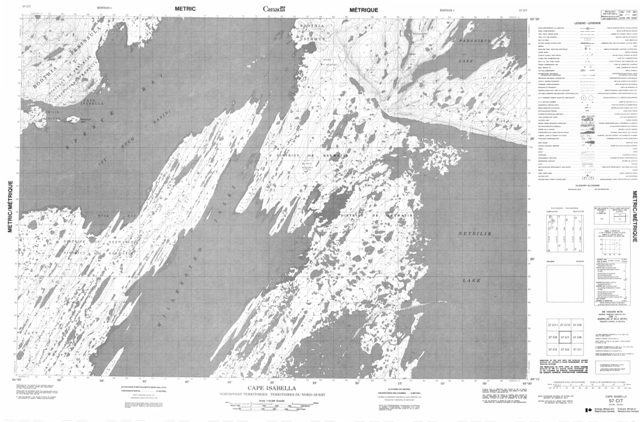 Cape Isabella Topographic Paper Map 057C07 at 1:50,000 scale