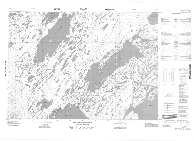 Stanners Harbour Topographic Paper Map 057C10 at 1:50,000 scale